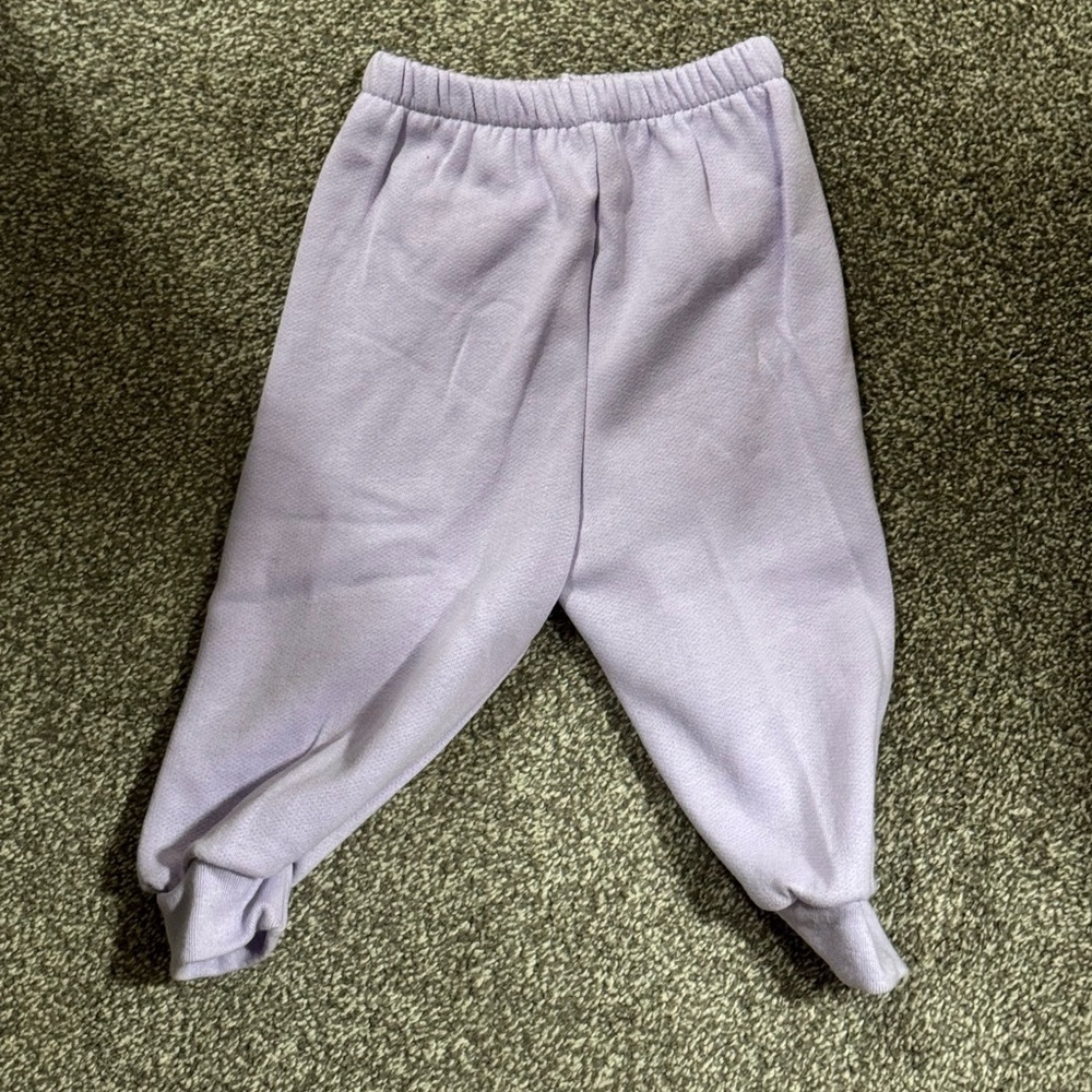 Carter’s Vintage Purple chicken Sweatsuit Set | 24M | Made in USA I Easter - Picture 2 of 5